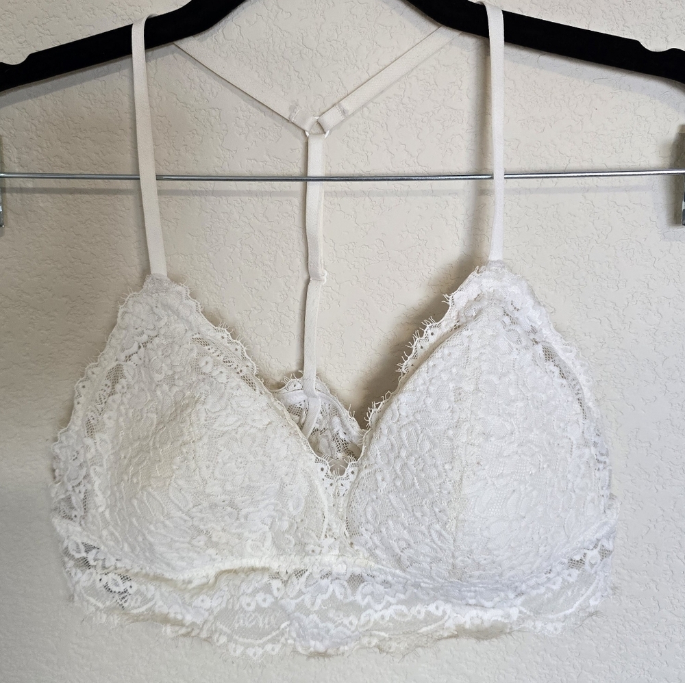Aerie White Lace Bralette